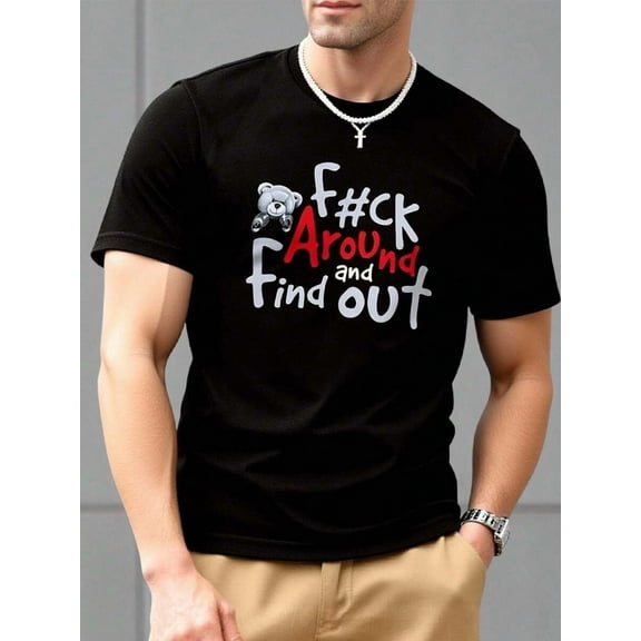 Manfinity Dauomo Men T-Shirts Skeleton Hugging Cat Halloween Cat Lover Cat Dad T-Shirt, Fashion Now, Fashion Tee Tops Shirts, Aesthetic T-Shirts, Siblings Gift, Gift For Him