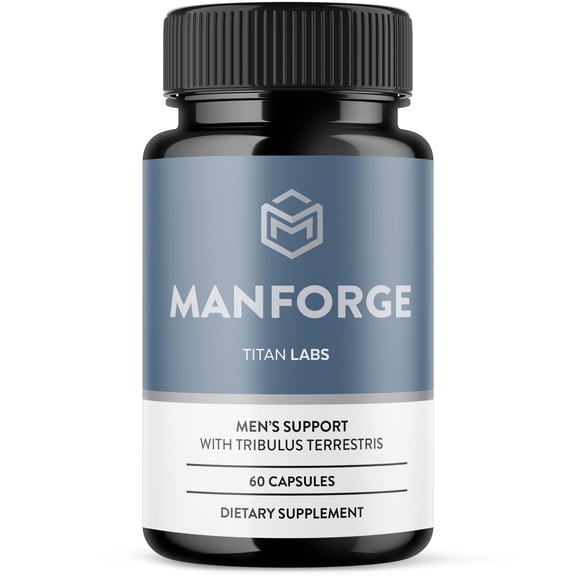 Manforge Advanced Formula Natural Supplement Pills for Max Strength Man Forge (1 Pack)