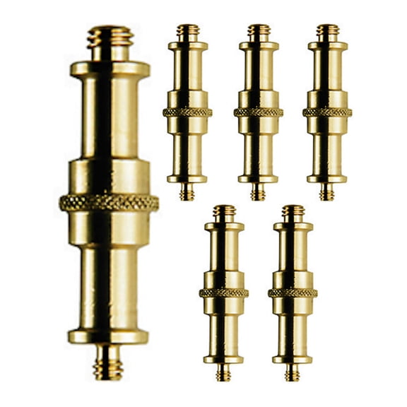 Manfrotto 13 Double End Stud 1/4 -20 and 3/8 Adapter Spigot (6-Pack)