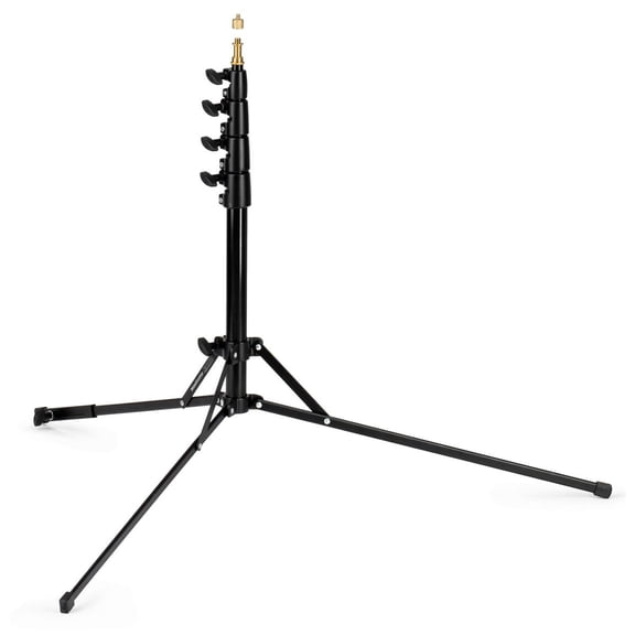 Manfrotto Nano Plus 3-Section Light Stand with 5/8" Spigot, 8.8 lb Capacity, Extends to 6.5' Black