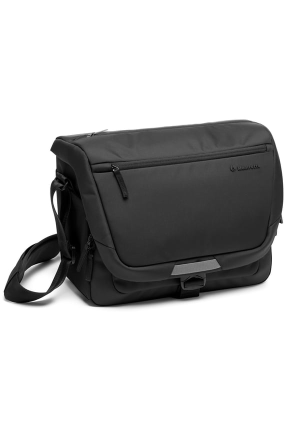 Advanced III Messenger Shoulder Bag for DSLR/CSC/Drone, 14" Laptop Compartment, Medium, Black