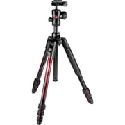Manfrotto Befree Advanced Twist 4-Section Aluminum Travel Tripod with Ball Head, Red