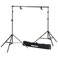 thumbnail image 1 of Manfrotto Black Free Standing Background Support System, with Crossbar & Stands, 1 of 6