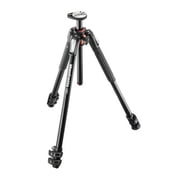 Manfrotto MT190XPRO3 3 Section Aluminum Tripod Kit w/MVH502AH video kit and case