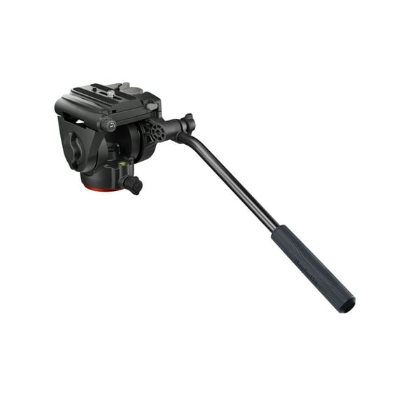 Manfrotto MVH500XAH 500X Fluid Tripod Head for Mirrorless Cameras with 60mm Flat Base, Pan and Tilt Control (Black)