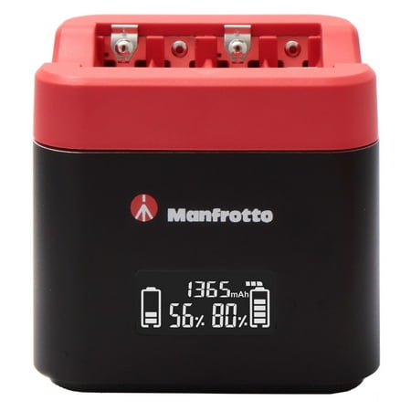 Manfrotto - ProCUBE Professional Twin Charger for Canon - Black