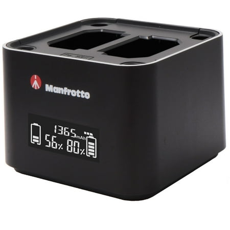 Manfrotto - ProCUBE Professional Twin Charger for Sony - Black