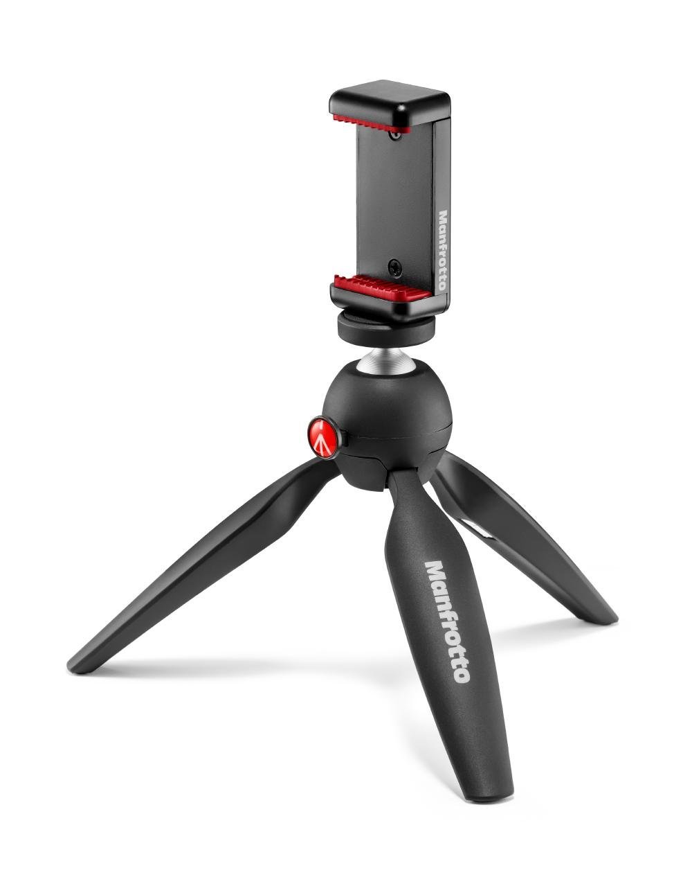 Manfrotto PIXI Mini Tripod Kit w/ Ivation Bluetooth Remote & A Smartphone Tripod