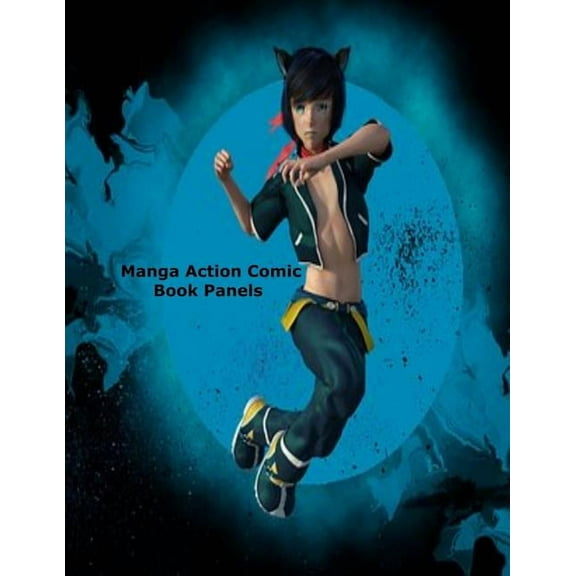 Manga Action Comic Book Panels (Paperback)