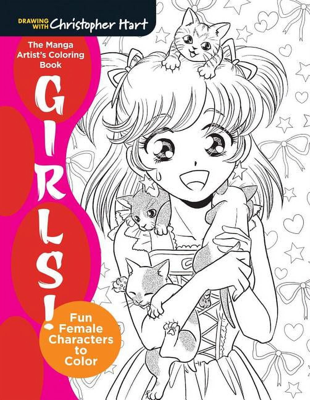 Manga Artist's Coloring Book: Girls!: Fun Female Characters to Color ...