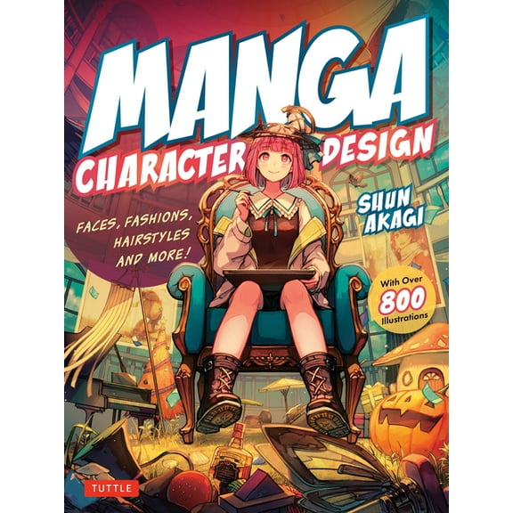 Manga Character Design: Faces, Fashions, Hairstyles and More! (with Over 800 Illustrations), (Paperback)