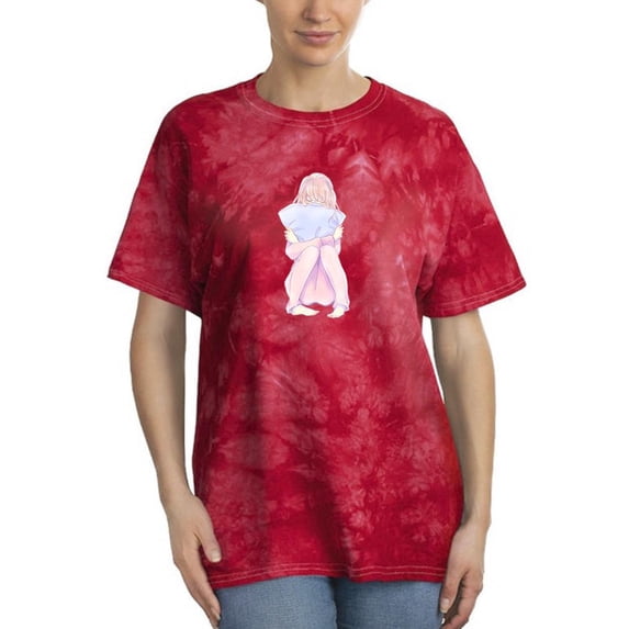 Manga Girl Daydream Pillow Tie Dye Crystal Women -Image by Shutterstock, Female x-Large
