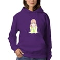 thumbnail image 1 of Manga Girl Flirty Smile Hoodie Women -Image by Shutterstock, Female Large, 1 of 4