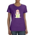 thumbnail image 1 of Manga Girl Flirty Smile T-Shirt Women -Image by Shutterstock, Female 4X-Large, 1 of 4