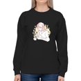 thumbnail image 1 of Manga Girl Reading Book Sweatshirt Women -Image by Shutterstock, Female XX-Large, 1 of 4