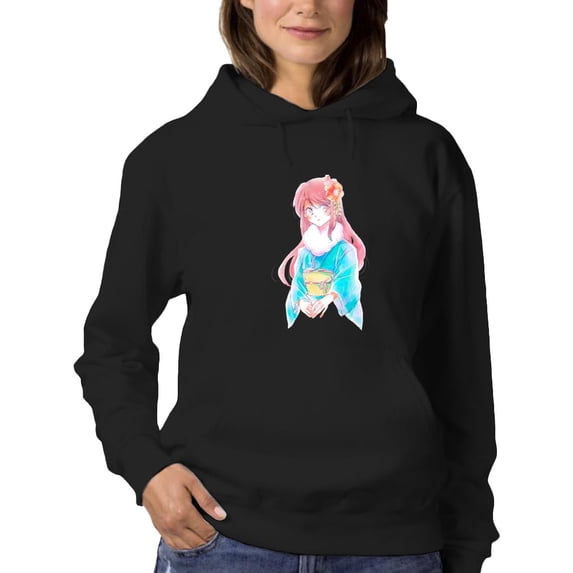 Manga Girl W Kimono Hoodie Women -Image by Shutterstock, Female x-Large