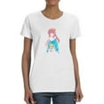 thumbnail image 1 of Manga Girl W Kimono T-Shirt Women -Image by Shutterstock, Female 5X-Large, 1 of 4