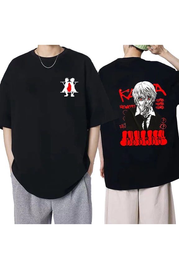 Manga Hisoka Kawaii Hunter X Hunter T Shirt Killua Zoldyck Funny Cartoon Cute Anime T-shirt Kurapika HxH Devil Eye Tshirt Tees