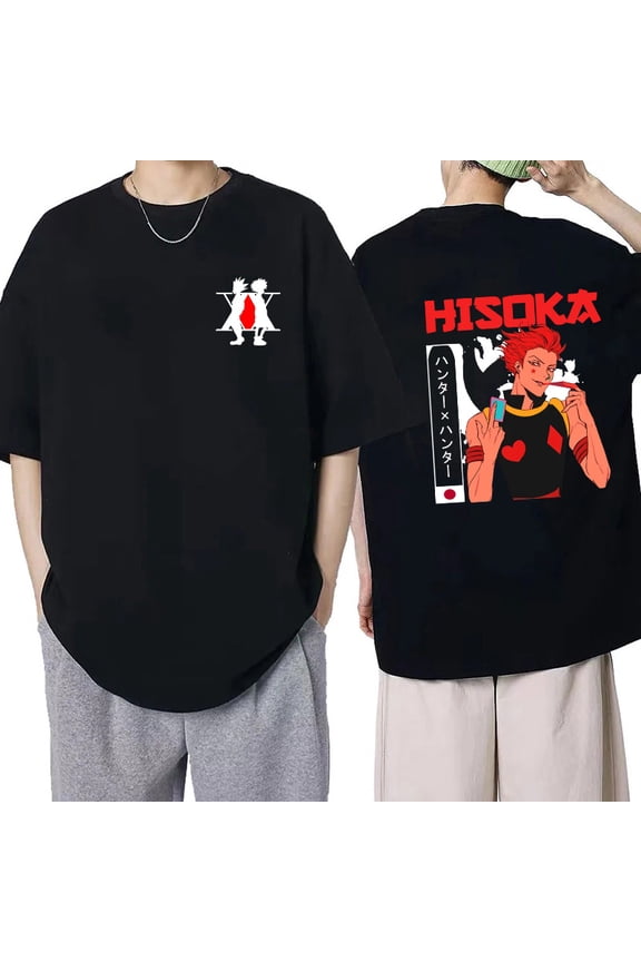 Manga Hisoka Kawaii Hunter X Hunter T Shirt Killua Zoldyck Funny Cartoon Cute Anime T-shirt Kurapika HxH Devil Eye Tshirt Tees