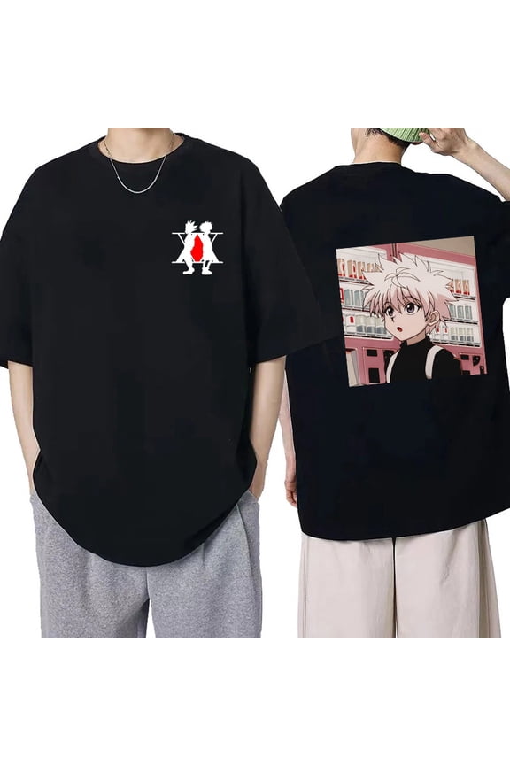 Manga Hisoka Kawaii Hunter X Hunter T Shirt Killua Zoldyck Funny Cartoon Cute Anime T-shirt Kurapika HxH Devil Eye Tshirt Tees