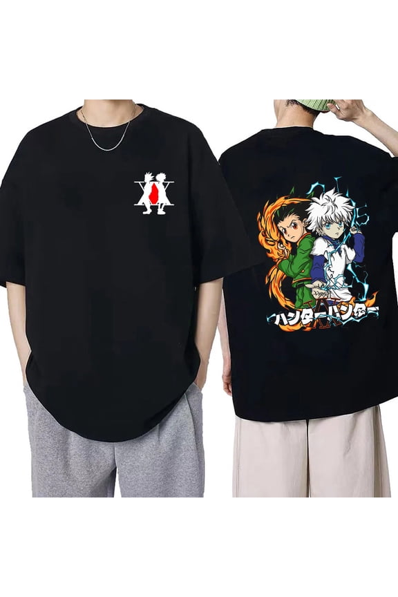 Manga Hisoka Kawaii Hunter X Hunter T Shirt Killua Zoldyck Funny Cartoon Cute Anime T-shirt Kurapika HxH Devil Eye Tshirt Tees
