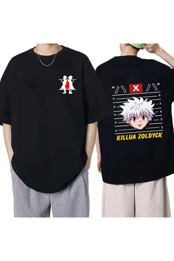 Manga Hisoka Kawaii Hunter X Hunter T Shirt Killua Zoldyck Funny Cartoon Cute Anime T-shirt Kurapika HxH Devil Eye Tshirt Tees