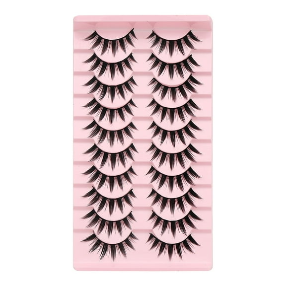 Manga Lashes Natural Look False Eyelashes Anime Lashes Wispy Spiky 8d Volume Eyelashes Pack Korean Japanese Asian Eyelashes Look Like Individual Cluster
