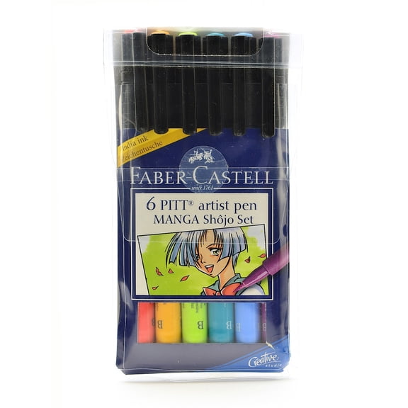 Manga Pen Sets manga shojo, set of 6 (pack of 2)