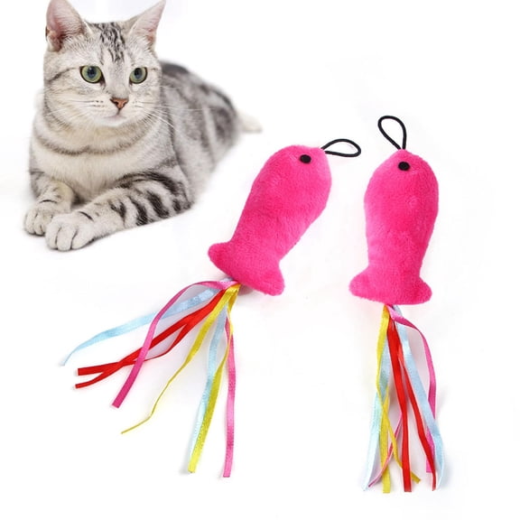 Manga Pet Cat Toy of Short Plush Material with Replaceable Head for Interactive Play