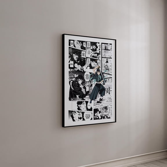 Manga Poster, Muichiro Tokito Wall Decor, High Quality Poster, Fan Gift, Gaming Room Art, UNFRAMED PAPER POSTER