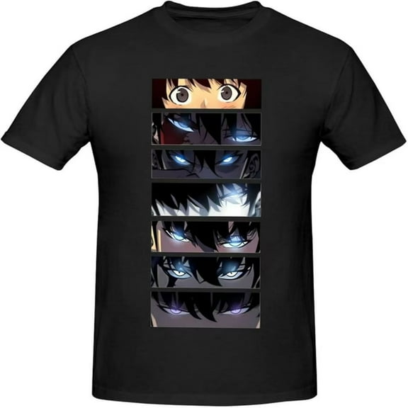Manga Solo Leveling Shirt Sung Jin Woo Shirt Men And Women T-Shirt Full Size Solo Leveling Merch