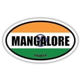 thumbnail image 1 of Mangalore India Flag Oval Decal Vinyl Bumper Sticker 3x5 inches, 1 of 3