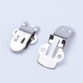 thumbnail image 1 of Manganese Plate Shoe Clips Decorative Shoe Metal Buckles DIY Shoes Decoration Accessories Stainless Steel Color 29x8~14mm Hole: 2mm, 1 of 1