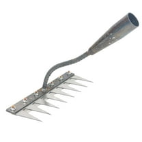 Manganese Steel Dethatching Rake, 5/6/7/8 Teeth Thickened Iron Rake for Gardening And Weeding, Lawn Leveling Rakes,weed Remover Weeding Garening Tools, Garden Rakes Metal Heavy Duty
