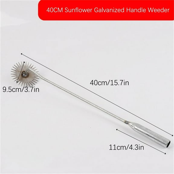 Manganese Steel Hand Weeding Tool - 360° Weed Puller & Gardening Rake for Digging, Loosening Soil & Removing Weeds - Small Size Hand Held Weeder for Vegetable Garden, Yard & Farm Use