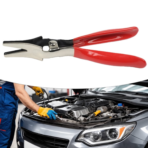 Manganese Steel Separator Pliers For Fuel Vacuum Hose Removal, Angled Pipe Tool With Non-Slip Grip For Auto Radiator Pump Lines