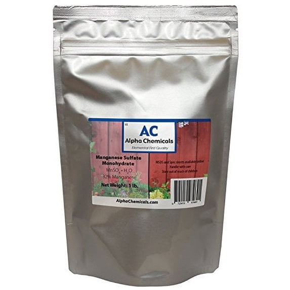 Manganese Sulfate Monohydrate - 32% Mn - 1 Pound