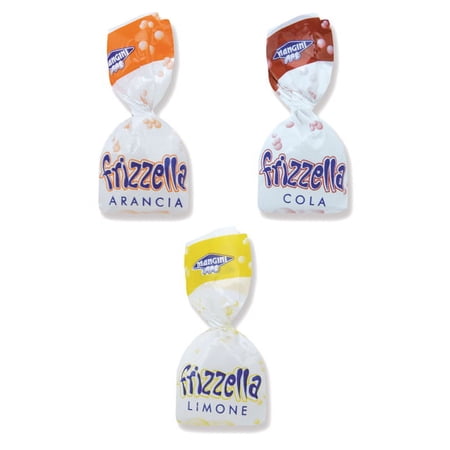 Mangini, Italian Sparkling Candy Mix Fruits (Frizzella) (2.200 Lbs)