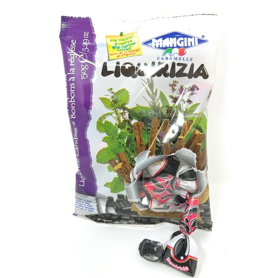 Mangini, Liquirizia Ripiena 150g Bag (6 pcs)