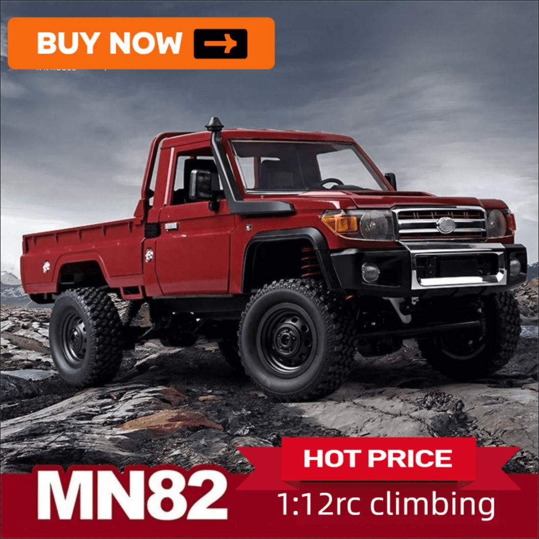 Mangniu MN82 1:12 RC Rock Crawler, Full - Scale 4WD Pickup, 2.4G Remote, Off - Road Climbing Toy”