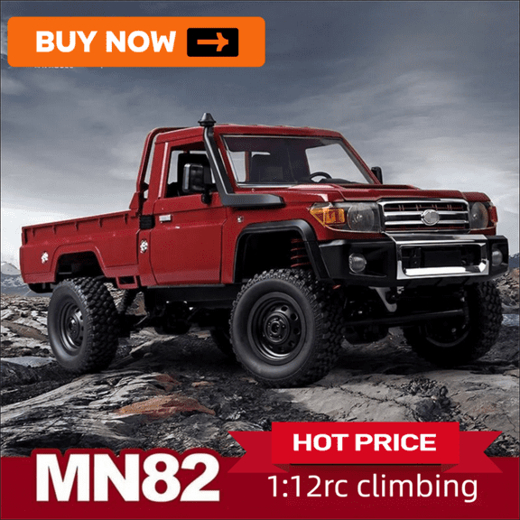 Mangniu MN82 1:12 RC Rock Crawler, Full - Scale 4WD Pickup, 2.4G Remote, Off - Road Climbing Toy”