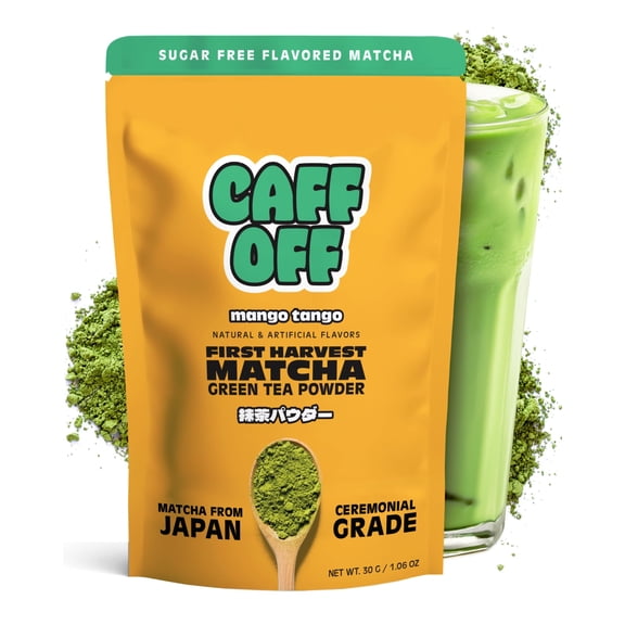 Mango Ceremonial Grade Matcha from Japan 1.06 oz Sugar Free, First Harvest, Heavy Metals Tested