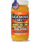Mango Chili Zing Sea Moss Gel   16oz   Raw Wildcrafted Irish Sea Moss, Packed with Essential Vitamins & Minerals, Vegan Superfood