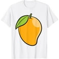 thumbnail image 1 of Mango Costume Lazy Halloween Costume Funny Mango T-ShirtMen's and women's pure cotton short-sleeved shirts, 1 of 7