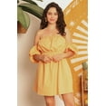 thumbnail image 1 of Mango Cotton Cold Shoulder Puff Short Sleeve Mini Dress, 1 of 5