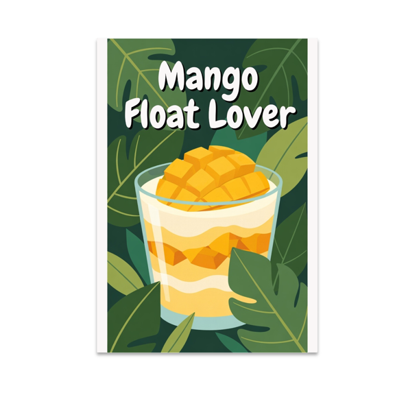 Mango Float Lover Tropical Dessert Wall Decor - Dessert Enthusiast - 13x19 Poster Print