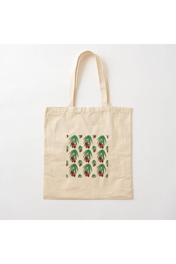 Mango Fruit Canvas Tote Bags, Reusable Shopping Bag