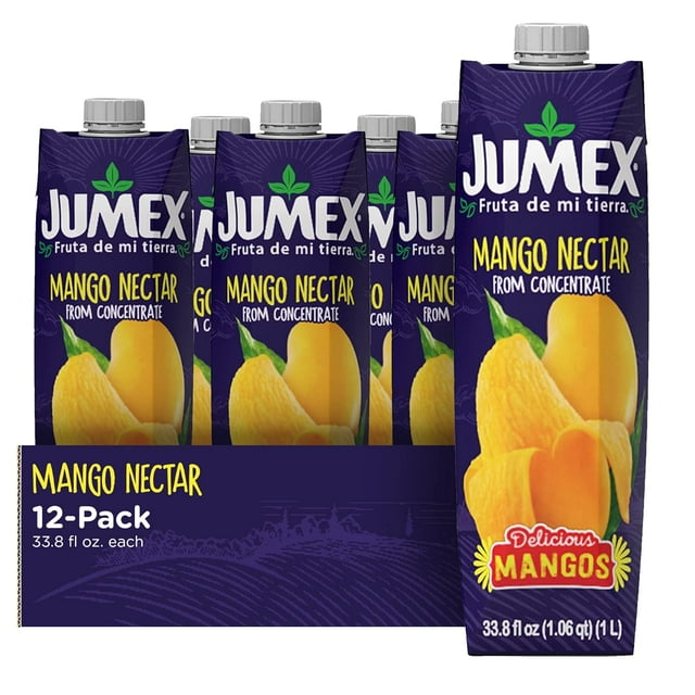 Mango Nectar 100 Recyclable Tetra Pack Box 33.8 Fl Oz (Pack of 12