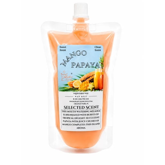 Mango Papaya Squeezable Wax Melt (8ounces)