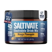 Saltivate Mango Pineapple Electrolyte Powder, Sugar Free, 45 Servings